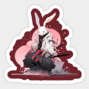 The Way of the Samurai Rabbit Sticker